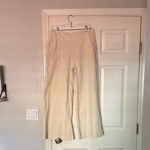 We The Free Beige Wide-Leg Pants